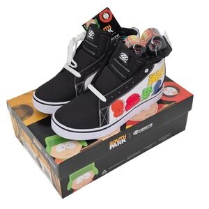 Heelys South Park Racer Mid Men's Size 10 Black & White Shoes Skates HES10671M
